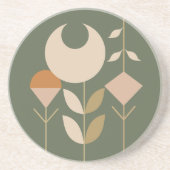 Boho Abstract Lily Zandsteen Onderzetter (Voorkant)