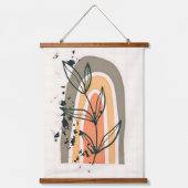 Boho Abstract minimalistisch Plant Hangend Wandkleed (Voorkant)