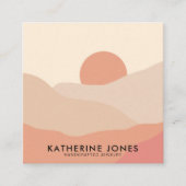 Boho Abstract Modern Minimalistisch Visitekaartje (Voorkant)