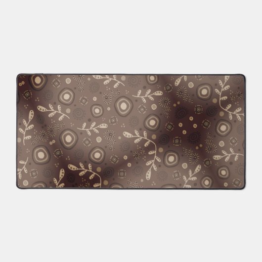 Boho Abstract Monotone  Flowers Bureaumat (Voorkant)