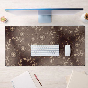 Boho Abstract Monotone  Flowers Bureaumat