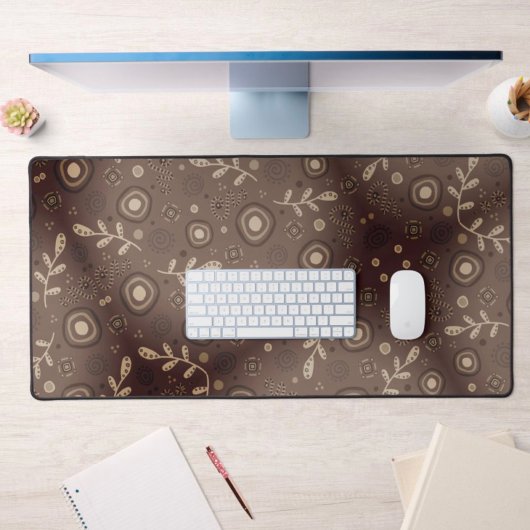 Boho Abstract Monotone Flowers Bureaumat