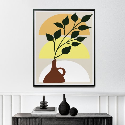 Boho Abstract muurkunstdoek Canvas Afdruk