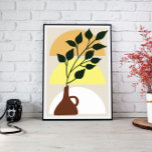Boho Abstract muurkunstdoek Canvas Afdruk<br><div class="desc">Voeg een vleugje modern Scandinavisch design toe aan uw huis met deze prachtige abstracte landschapsprint.</div>