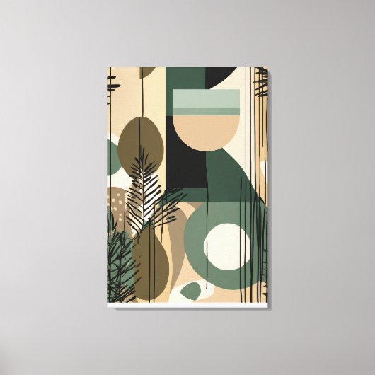 Boho abstract ontwerp - Stretched Canvas Print (Voorkant)