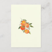 Boho Abstract Orange Wedding Details Informatiekaartje (Achterkant)