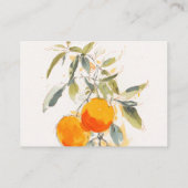 Boho Abstract Oranje bruiloft die goed wenst Informatiekaartje (Achterkant)