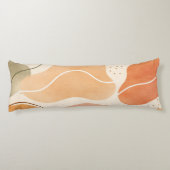 Boho Abstract Organic Body Pillow - Earthy  Lichaamskussen (Achterkant)