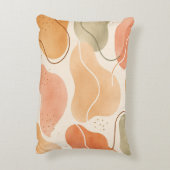 Boho Abstract Organic Shape Pillow - Earthy Accent Kussen (Achterkant (Verticaal))