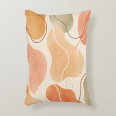 Boho Abstract Organic Shape Pillow - Earthy Accent Kussen (Voorkant(Verticaal))