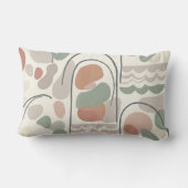 Boho Abstract Organic Shape Pillow - Earthy Kussen (Achterkant)