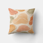 Boho Abstract Organic Shape Pillow - Earthy Terrac Kussen (Achterkant)