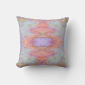 Boho Abstract Pastel Roze Crème Inspiratie Kussen (Voorkant)