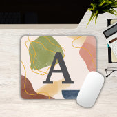 Boho abstract patroon monogram muismat