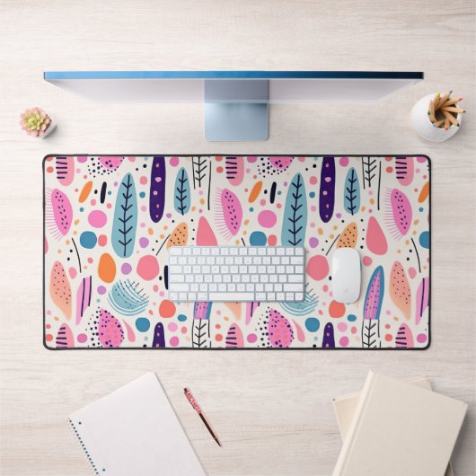 BOHO Abstract Patroon Pastelpastel Botanisch Bureaumat (Kantoor 1)