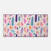 BOHO Abstract Patroon Pastelpastel Botanisch Bureaumat (Voorkant)