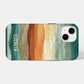 Boho Abstract Pattern iPhone Hoesje (Achterkant horizontaal)
