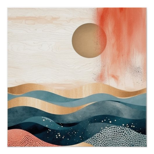 Boho Abstract Perfect Poster (Voorkant)