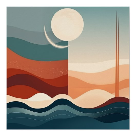 Boho Abstract Perfect Poster (Voorkant)