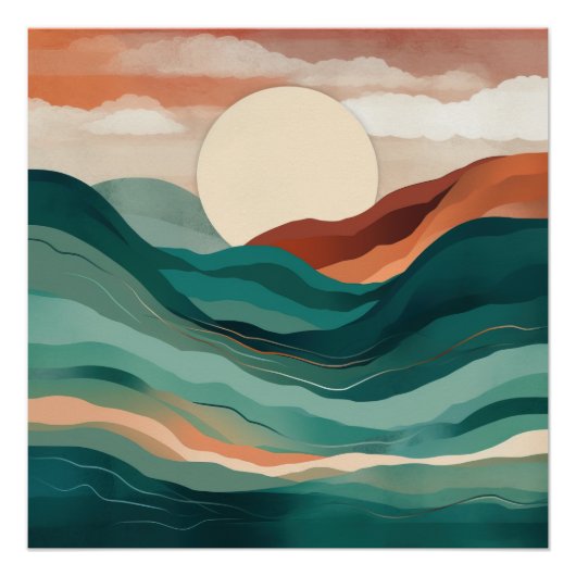 Boho Abstract Perfect Poster (Voorkant)