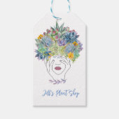 Boho Abstract Plant Lady Gift Labels Cadeaulabel (Voorkant)