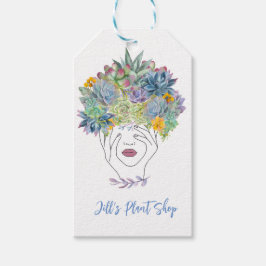 Boho Abstract Plant Lady Gift Labels Cadeaulabel