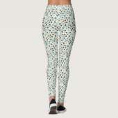Boho Abstract Polka Dot Pattern Leggings (Achterkant)