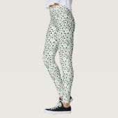 Boho Abstract Polka Dot Pattern Leggings (Links)