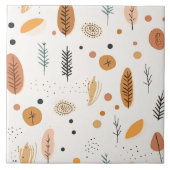 Boho Abstract Retro Trendy Collectie Tegeltje (Voorkant)