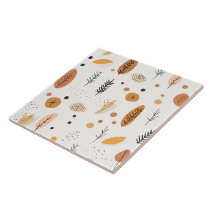 Boho Abstract Retro Trendy Collectie Tegeltje