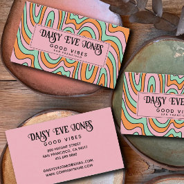 Boho Abstract Retro Visitekaartje