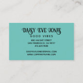 Boho Abstract Retro Visitekaartje (Achterkant)