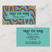 Boho Abstract Retro Visitekaartje (Voorkant / Achterkant)