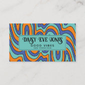 Boho Abstract Retro Visitekaartje (Voorkant)