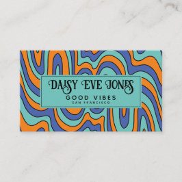Boho Abstract Retro Visitekaartje