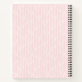 Boho Abstract Roze Groene Yoga Pose Pattern Notitieboek (Achterkant)
