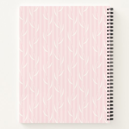 Boho Abstract Roze Groene Yoga Pose Pattern Notitieboek (Achterkant)