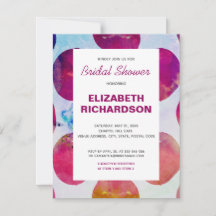 Boho abstract roze waterverf Bruidsdouche