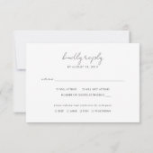 Boho Abstract | Rust Maple Wedding RSVP Kaart (Achterkant)