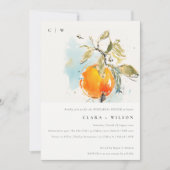 Boho Abstract Sketchy Oranje repetitie diner Kaart (Voorkant)