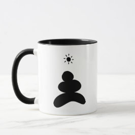 Boho abstract Stone and Sun Mok