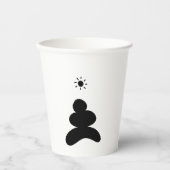 Boho abstract Stone and Sun Papieren Bekers (Voorkant)