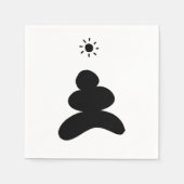 Boho abstract Stone and Sun Servet (Voorkant)