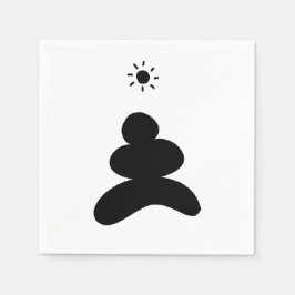 Boho abstract Stone and Sun Servet