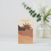 Boho Abstract Terracotta Desert Sun Sand Contactkaartje (Staand voorkant)