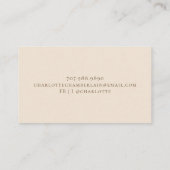 Boho Abstract Terracotta Desert Sun Sand Contactkaartje (Achterkant)