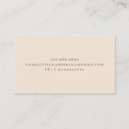 Boho Abstract Terracotta Desert Sun Sand Contactkaartje (Achterkant)