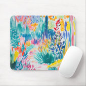 Boho Abstract Wildflower Garden Muismat (Met muis)