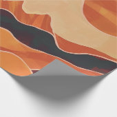 Boho Abstract woestijnlandschap met minimalistisch Cadeaupapier (Hoek)