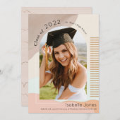 Boho Abstracte aankondiging Afstuderen Shapes Arch (Voorkant / Achterkant)